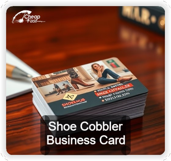Shoe Cobbler business card design sample