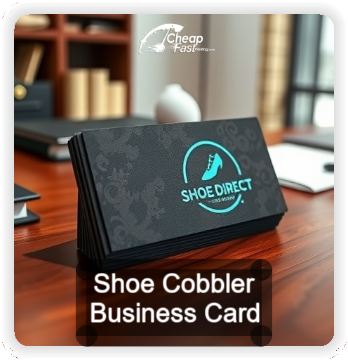 Shoe Cobbler business card design sample