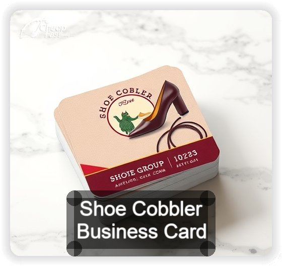 Shoe Cobbler business card design sample