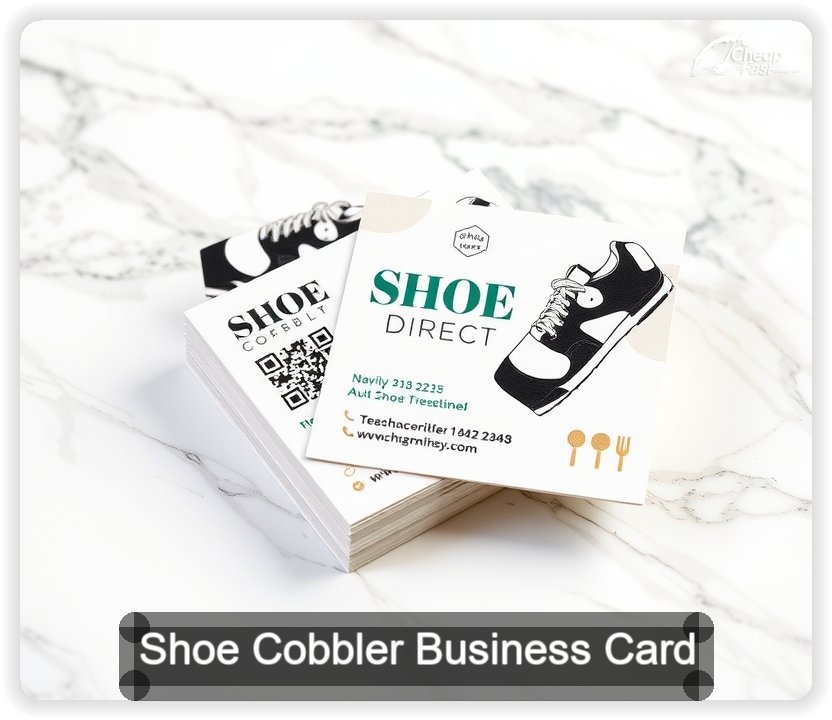 Shoe Cobbler business card design sample