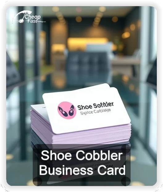 Shoe Cobbler business card design sample