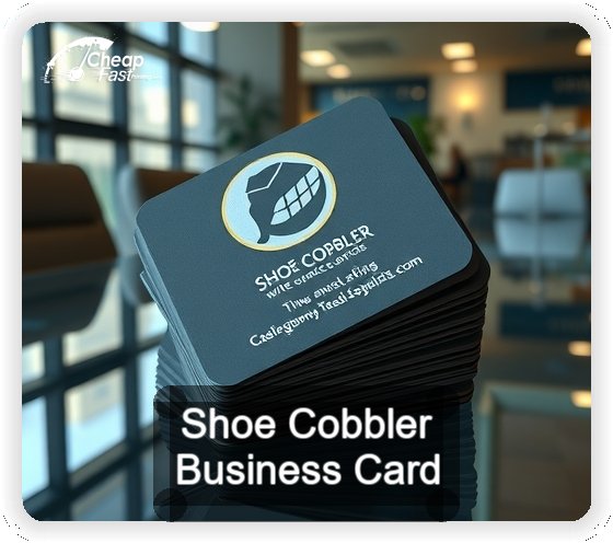 Shoe Cobbler business card design sample