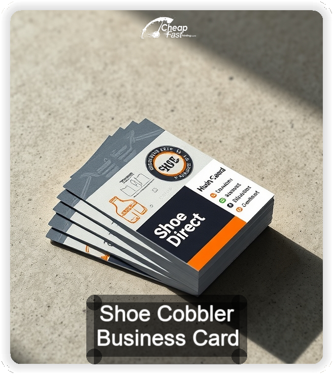 Shoe Cobbler business card design sample