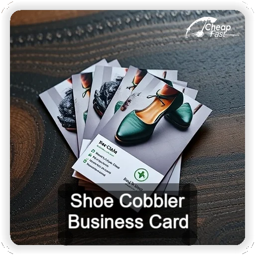 Shoe Cobbler business card design sample