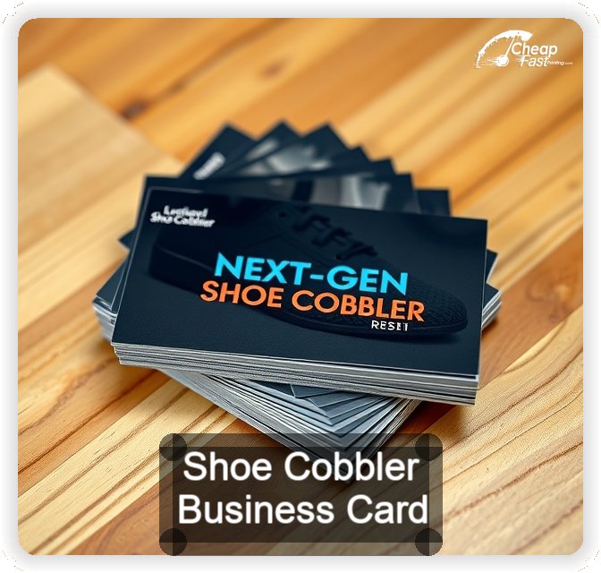 Shoe Cobbler business card design sample