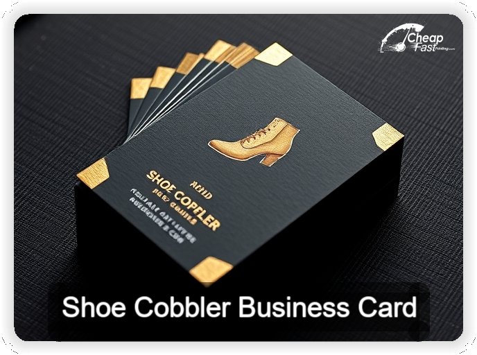 Shoe Cobbler business card design sample