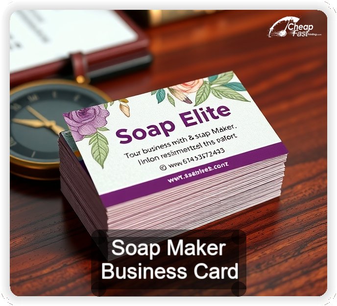 Soap Maker business card design sample