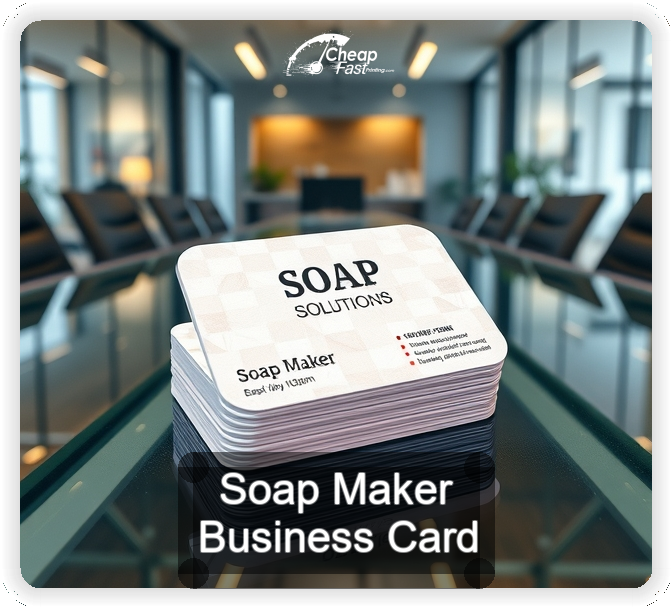 Soap Maker business card design sample