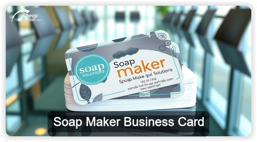 Soap Maker business card design sample