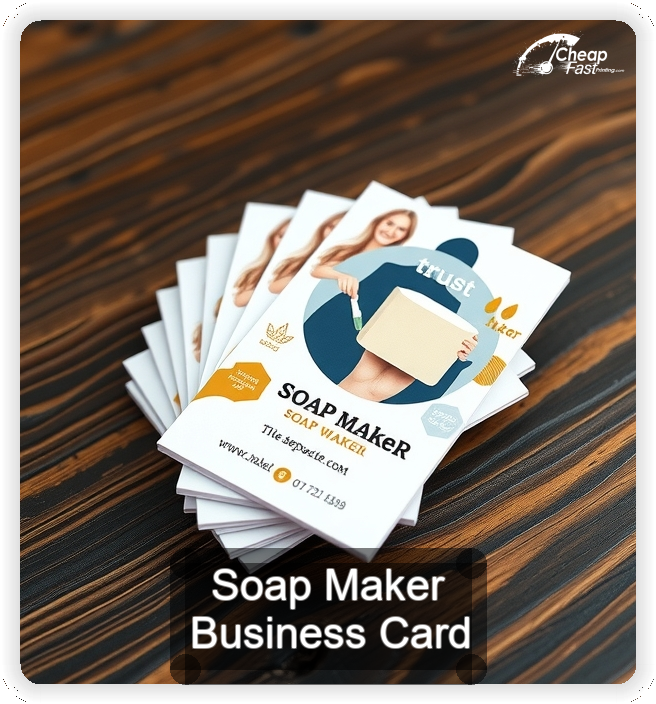 Soap Maker business card design sample