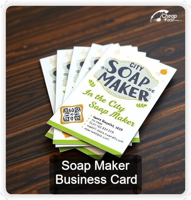 Soap Maker business card design sample