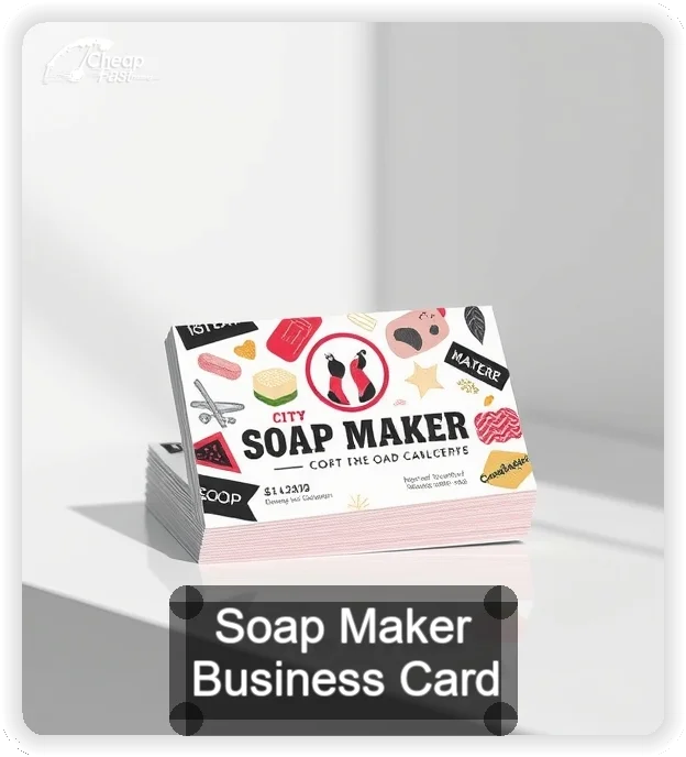 Soap Maker business card design sample