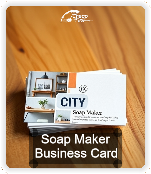 Soap Maker business card design sample