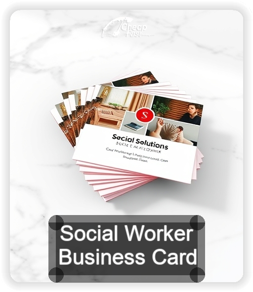 Social Worker business card design sample