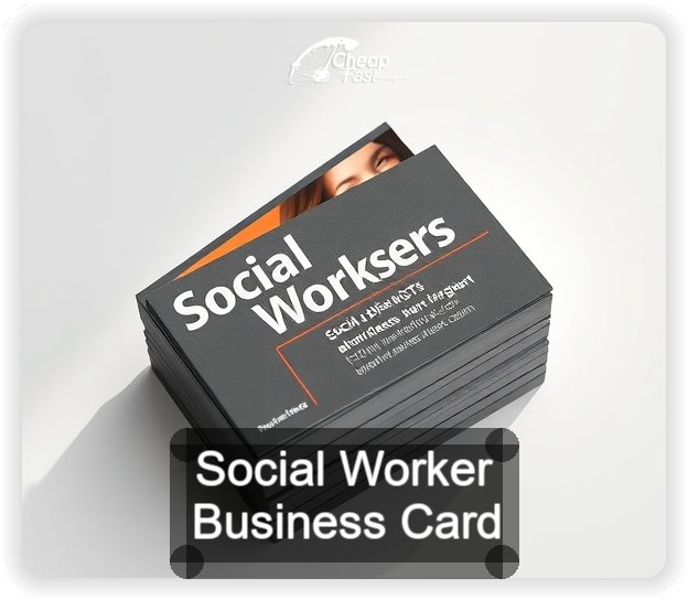 Social Worker business card design sample