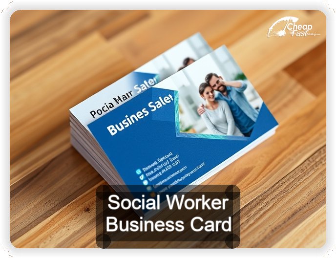 Social Worker business card design sample