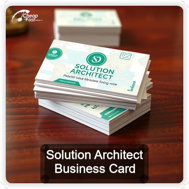 Solution Architect business card design sample