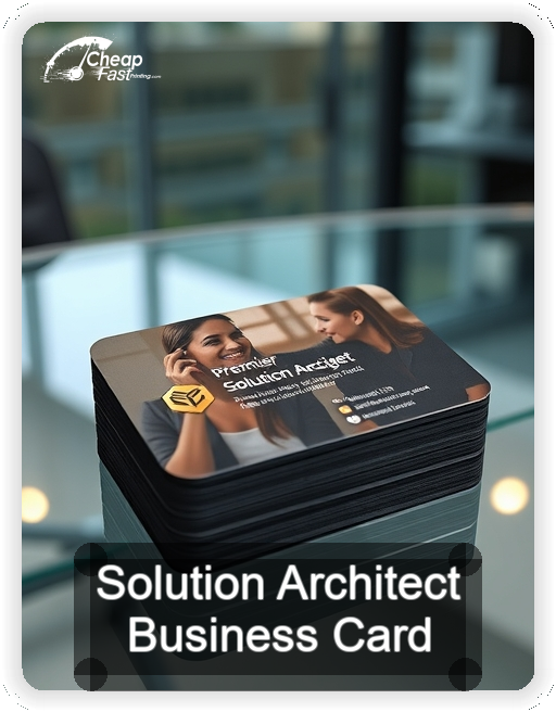 Solution Architect business card design sample