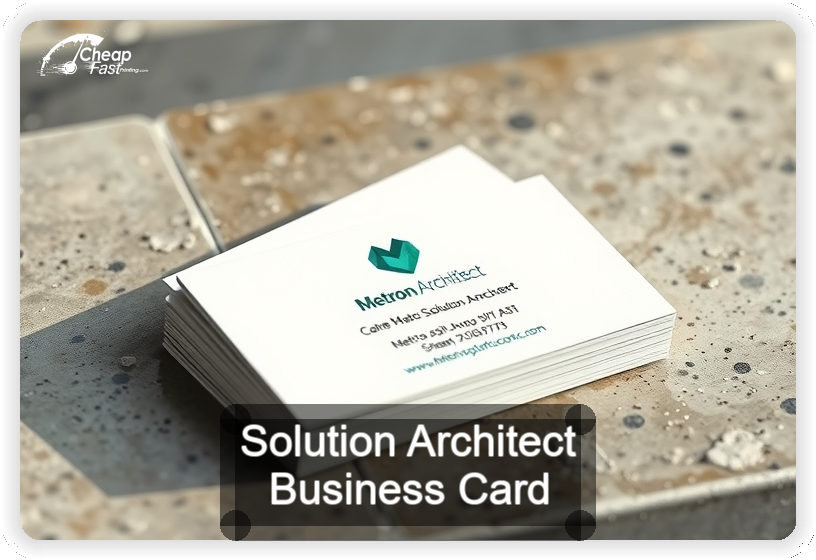 Solution Architect business card design sample