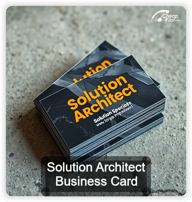 Solution Architect business card design sample