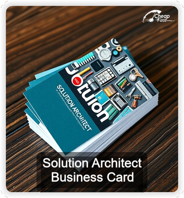 Solution Architect business card design sample