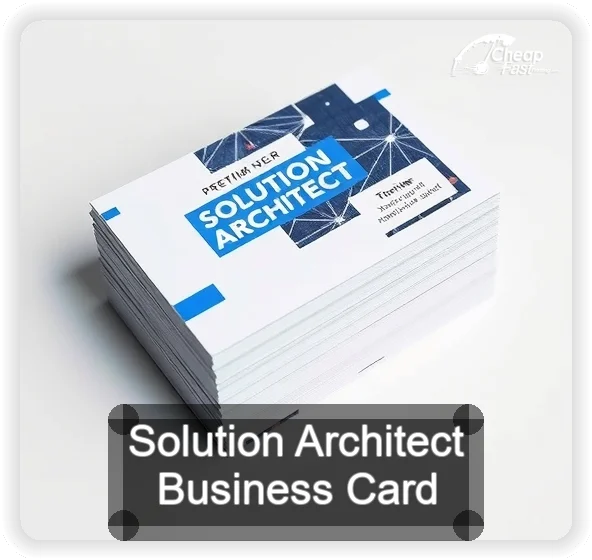 Solution Architect business card design sample