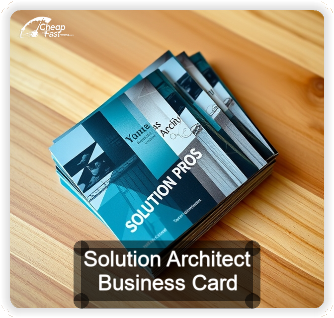 Solution Architect business card design sample