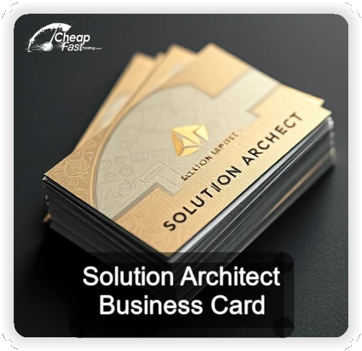 Solution Architect business card design sample
