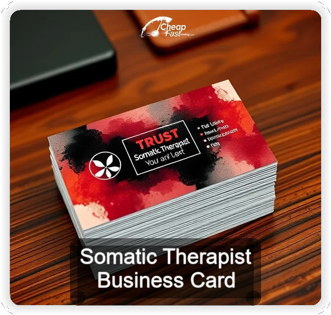 Somatic Therapist business card design sample