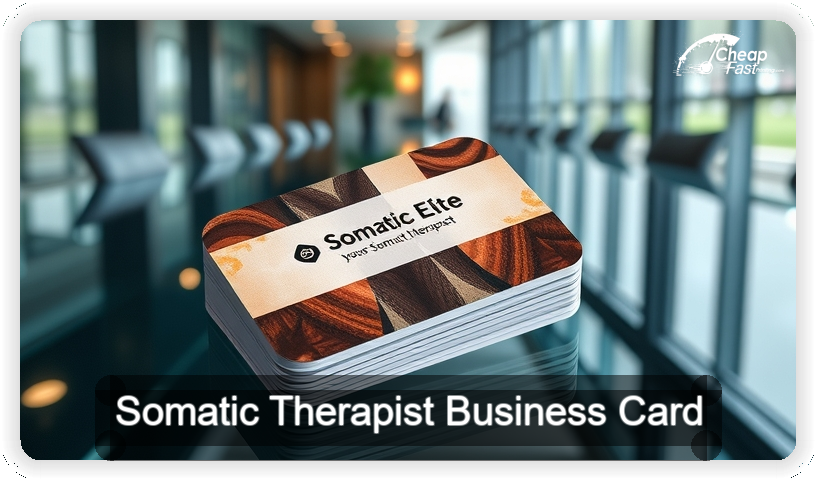 Somatic Therapist business card design sample