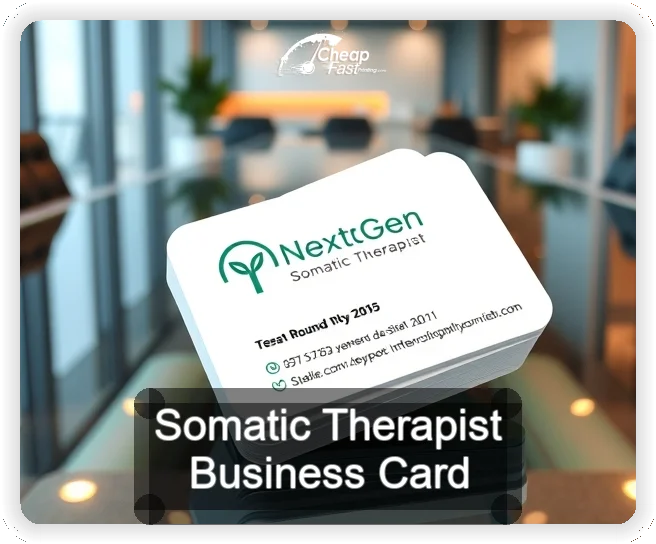 Somatic Therapist business card design sample