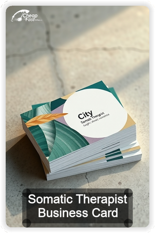 Somatic Therapist business card design sample