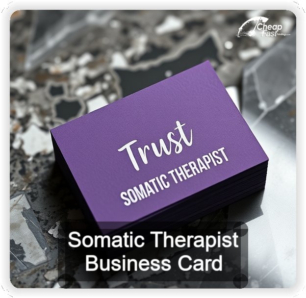 Somatic Therapist business card design sample