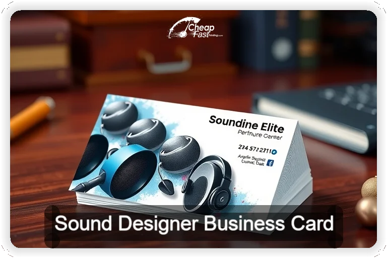 Sound Designer business card design sample