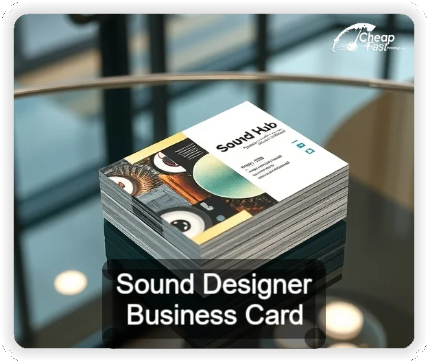 Sound Designer business card design sample