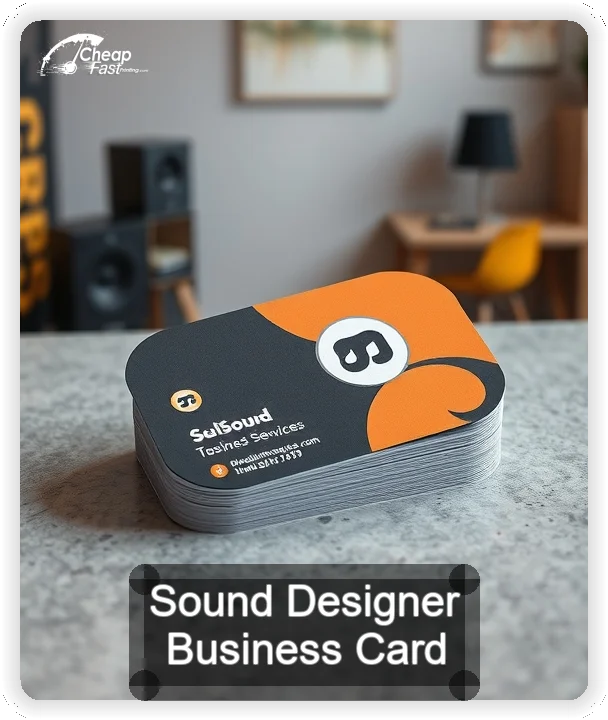 Sound Designer business card design sample