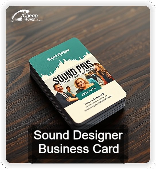 Sound Designer business card design sample