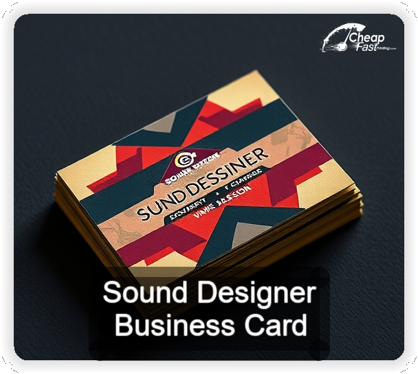 Sound Designer business card design sample