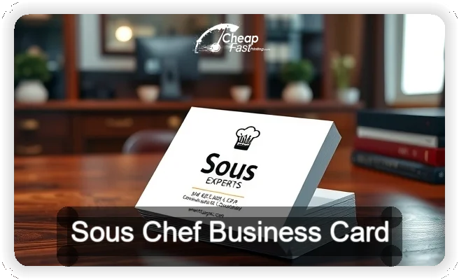 Sous Chef business card design sample