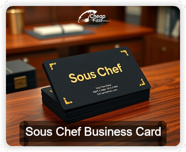 Sous Chef business card design sample