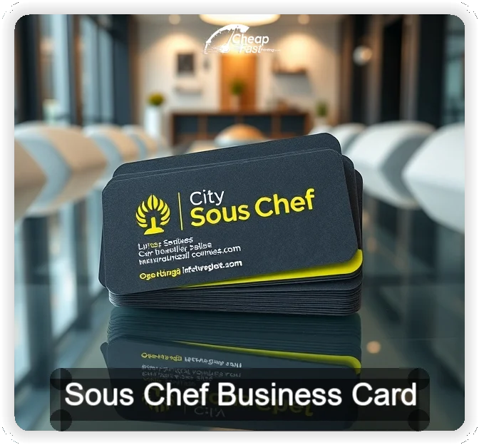 Sous Chef business card design sample