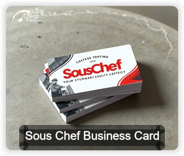Sous Chef business card design sample