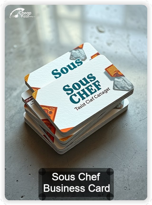 Sous Chef business card design sample
