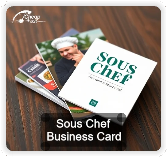 Sous Chef business card design sample