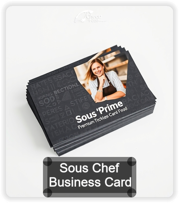 Sous Chef business card design sample