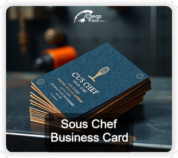 Sous Chef business card design sample