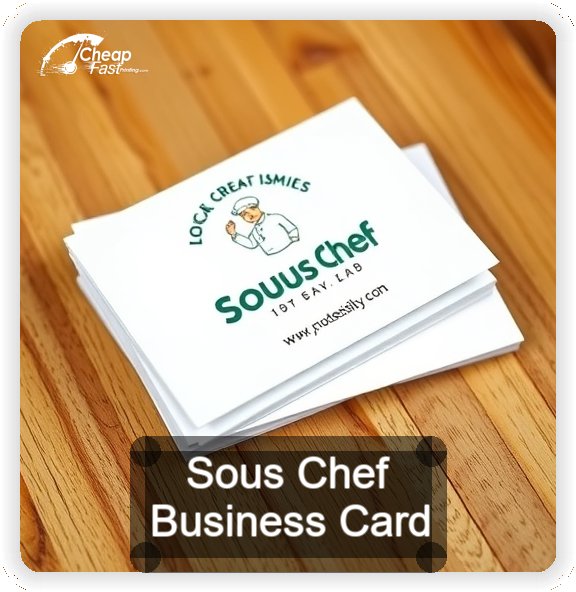 Sous Chef business card design sample