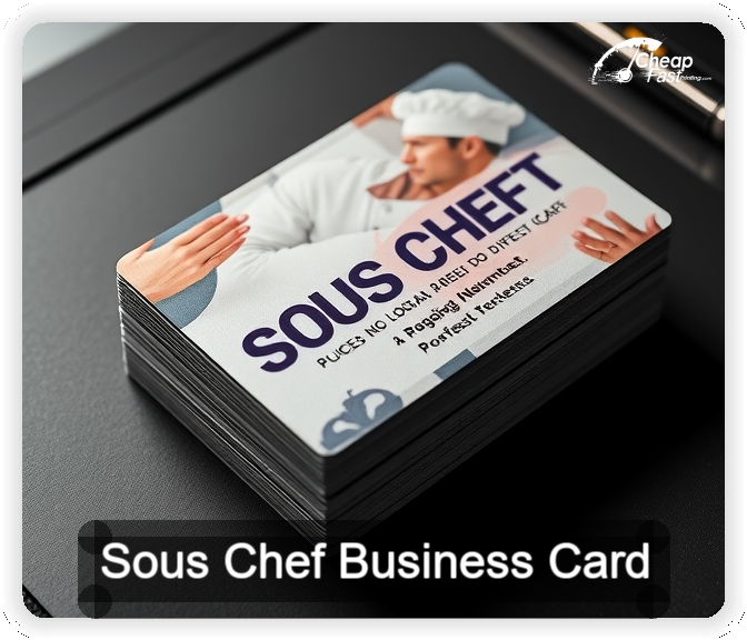 Sous Chef business card design sample