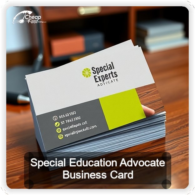 Special Education Advocate business card design sample