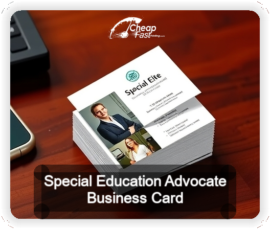 Special Education Advocate business card design sample